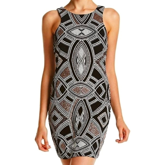 Speechless Juniors Printed Silky Knit Bodycon from Macy's - Picture 1 of 7